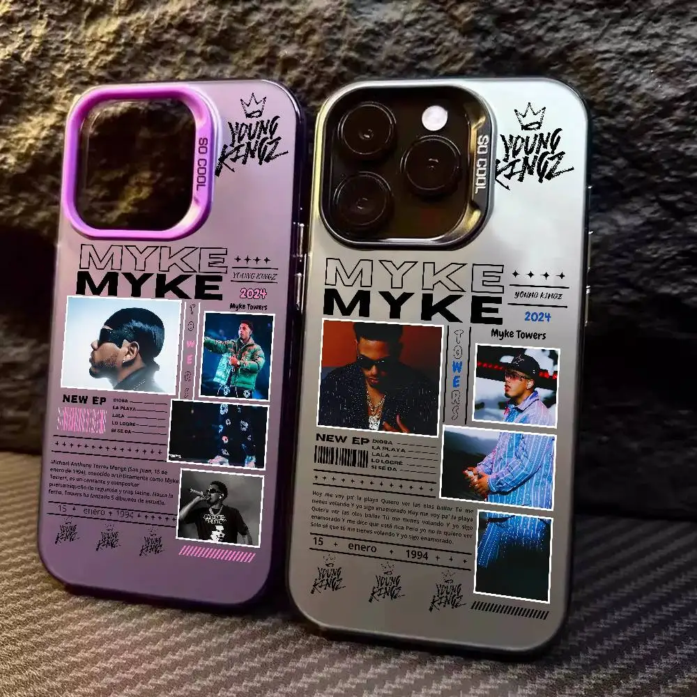 M-Myke TowerS Singer Rap Phone Case For iPhone 17 16 15 14 13 12 11 Pro MAX Matte Shockproof Back Anti Fall Matte Cover