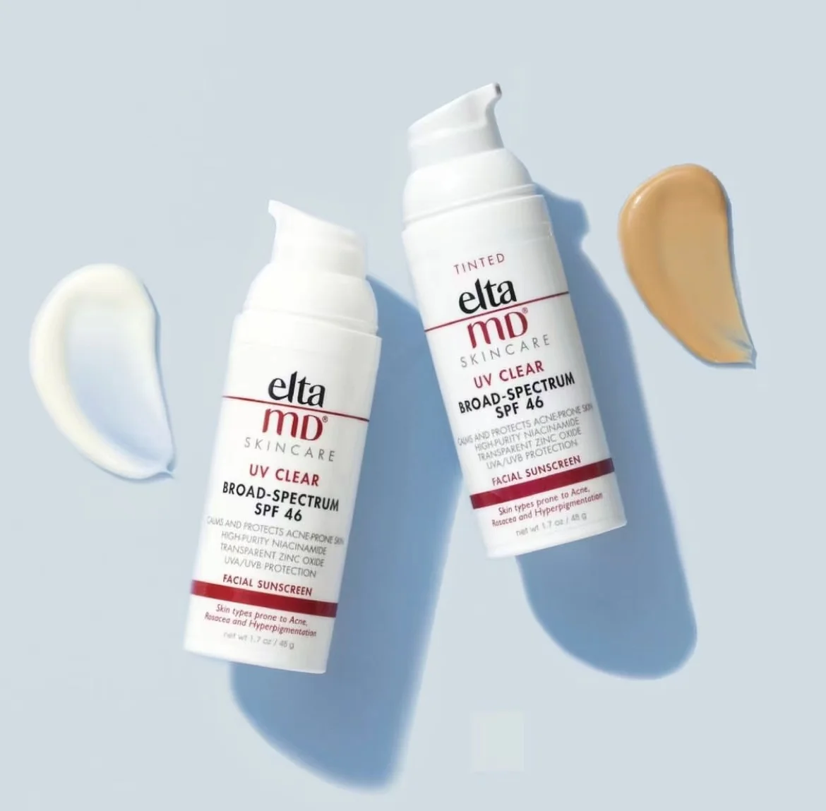 

1PCS EltaMD UV Daily Tinted Sunscreen with Zinc Oxide Protects and Calms Sensitive Skin and Acne-Prone Skin SPF46 Oil Free