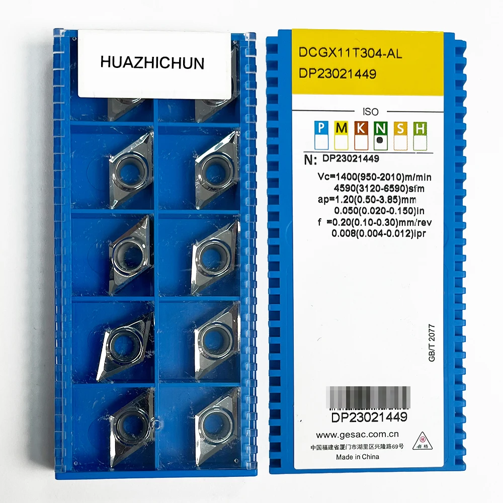 

HUAZHICHUN DCGX11T304-AL GN9120 High Quality Metal Turning Tool Carbide Insert CNC Milling Insert