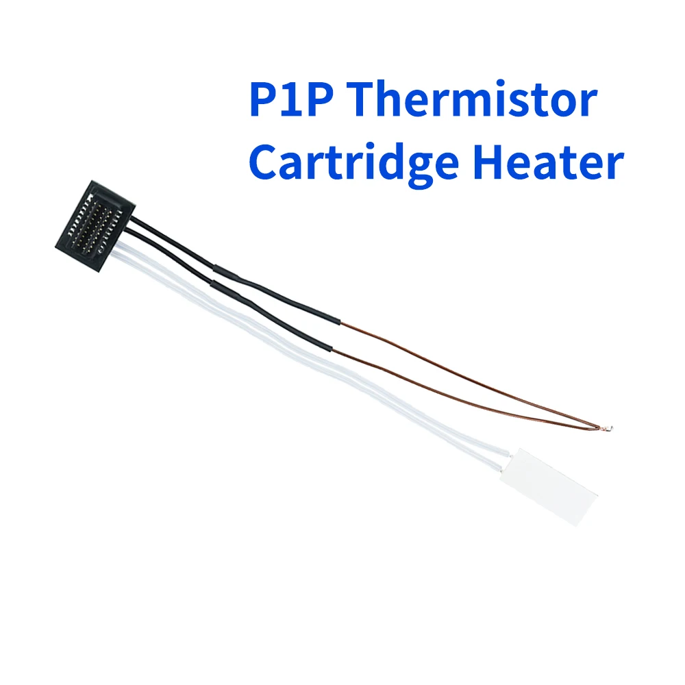 For Bambu p1p p1s Thermistor Cartridge Ceramic Heater Fit Bambu Lab X1,X1 Carbon Thermistor with GH1.25 Terminal Bamboo Heat Rod