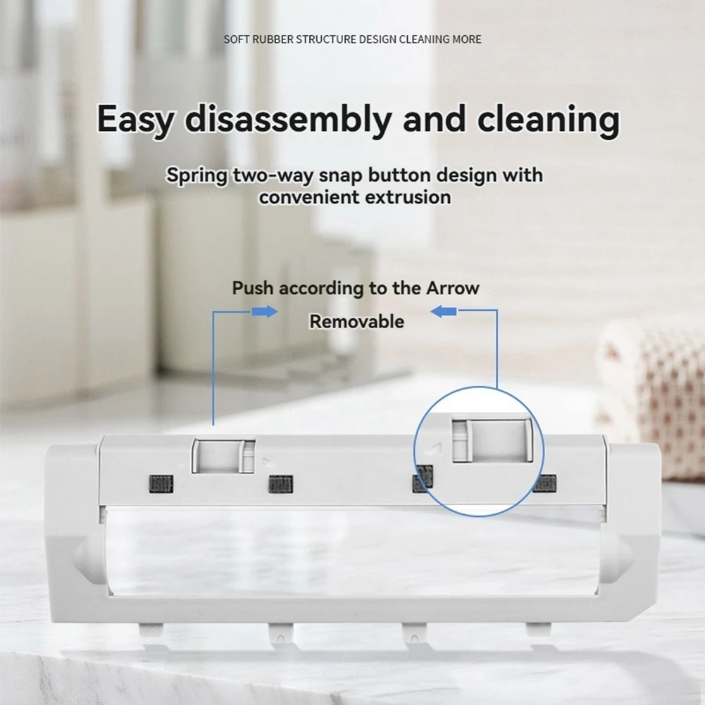 غطاء الفرشاة الرئيسي لأجزاء المكنسة الكهربائية Roborock Qrevo Curv / P20 Pro ملحقات غطاء الفرشاة الدوارة_ABLE