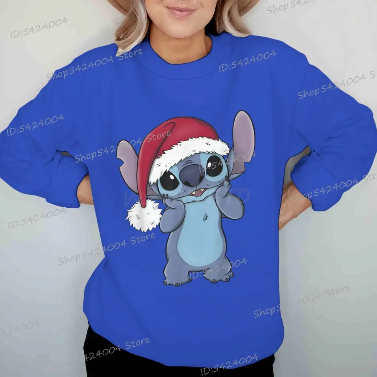 حار بيع عيد الميلاد غرزة البلوز المألوف غرزة الكرتون غرزة البلوز Crewneck السنة الجديدة للجنسين عيد الميلاد الرياضية #1