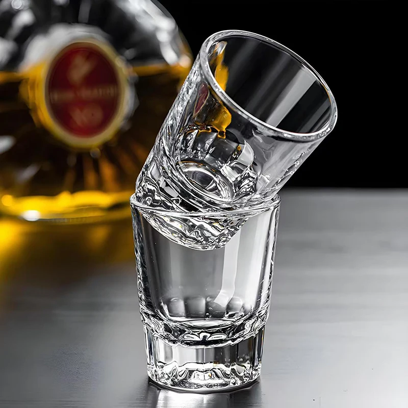 90ml/71ml Thick Bottomed Small Wine Glass Classic Spirits Cup Luxury Whiskey Glass High End Foreign Wine Glass Bar Accessories