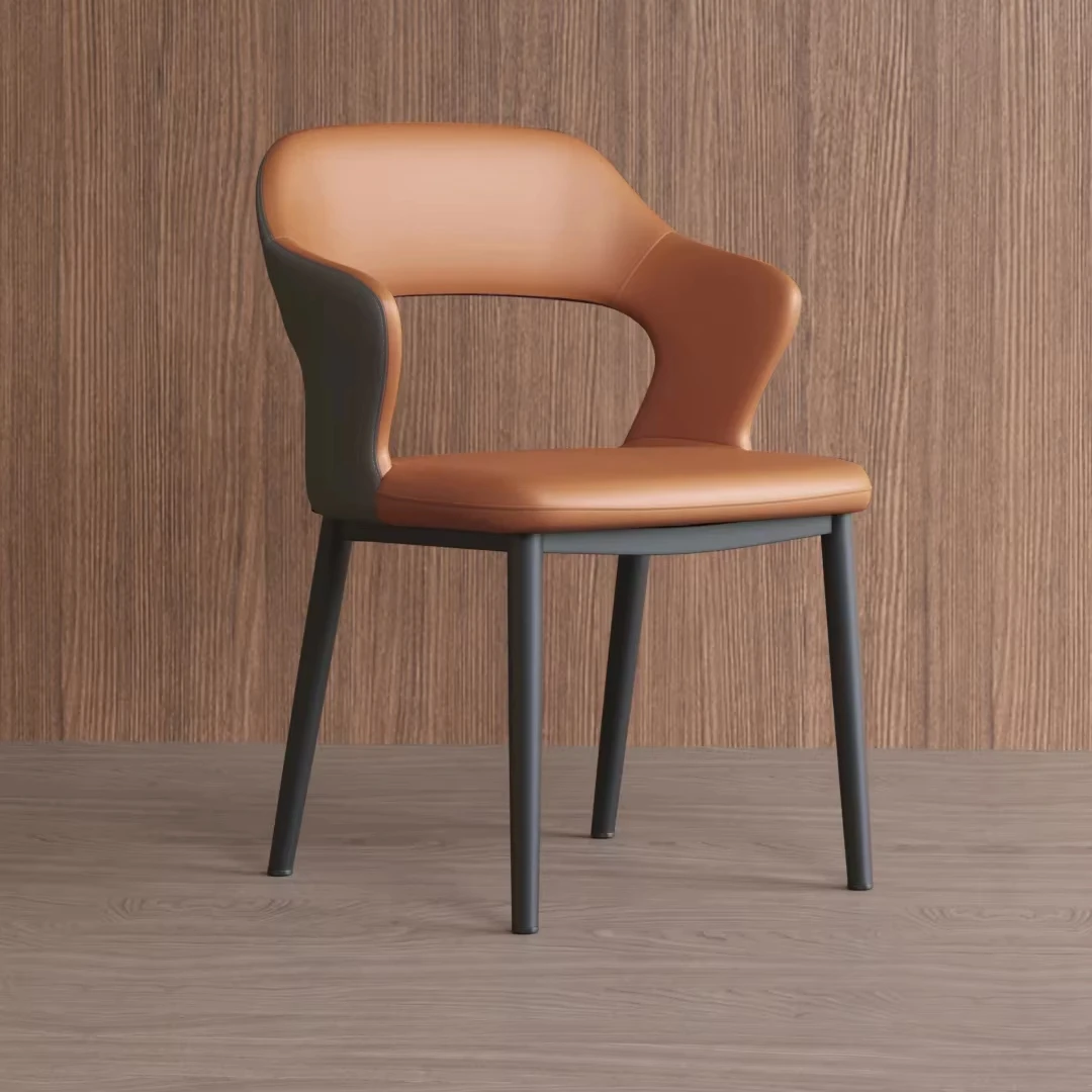 

Most Popular Dining Room Modern Minimalist Design Hotel Restaurant Leisure Leather Chair