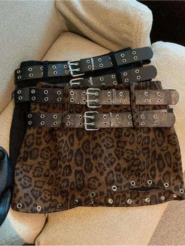 

Сексуальная короткая юбка из искусственного меха с леопардовым принтом, с завышенной талией, облегающая, женская, осенне-зимняя, новый стиль, ретро, для модниц