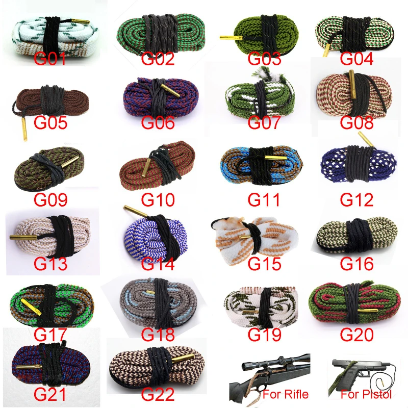 تتحمل الأفعى الأنظف Boresnake بندقية تنظيف عدة عيارات بندقية مسدس برميل فرشاة ل 5.56 مللي متر/.223/.22/9 مللي متر/كال.380/12 GA/. 30 كالور #1