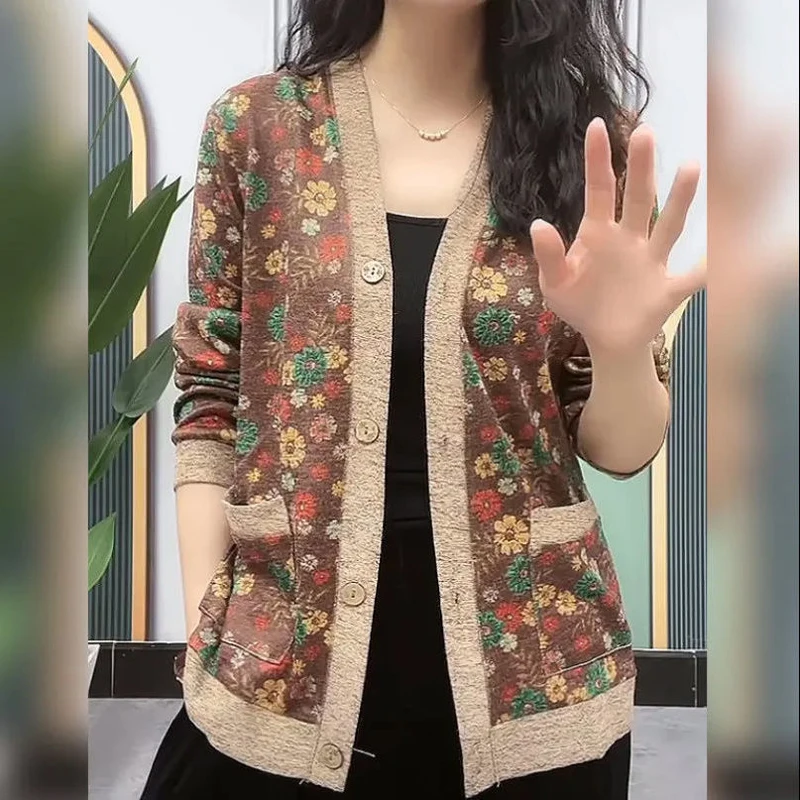 Cardigan à manches longues pour femmes, vêtements de base pour femmes, haut t-shirt chimilote, mode automne et hiver, nouveau, 2024