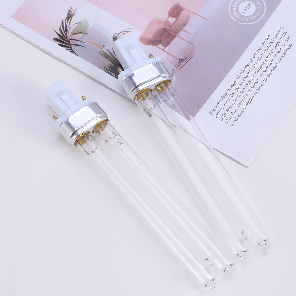 2 шт., 11 Вт лампы, УФ-лампы для аквариума (основание лампы G23, УФ-стерилизатор, УФ-лампа 2 шт., 11 Вт лампы, УФ-лампы для аквариума (основание лампы G23, УФ-стерилизатор, УФ-лампа