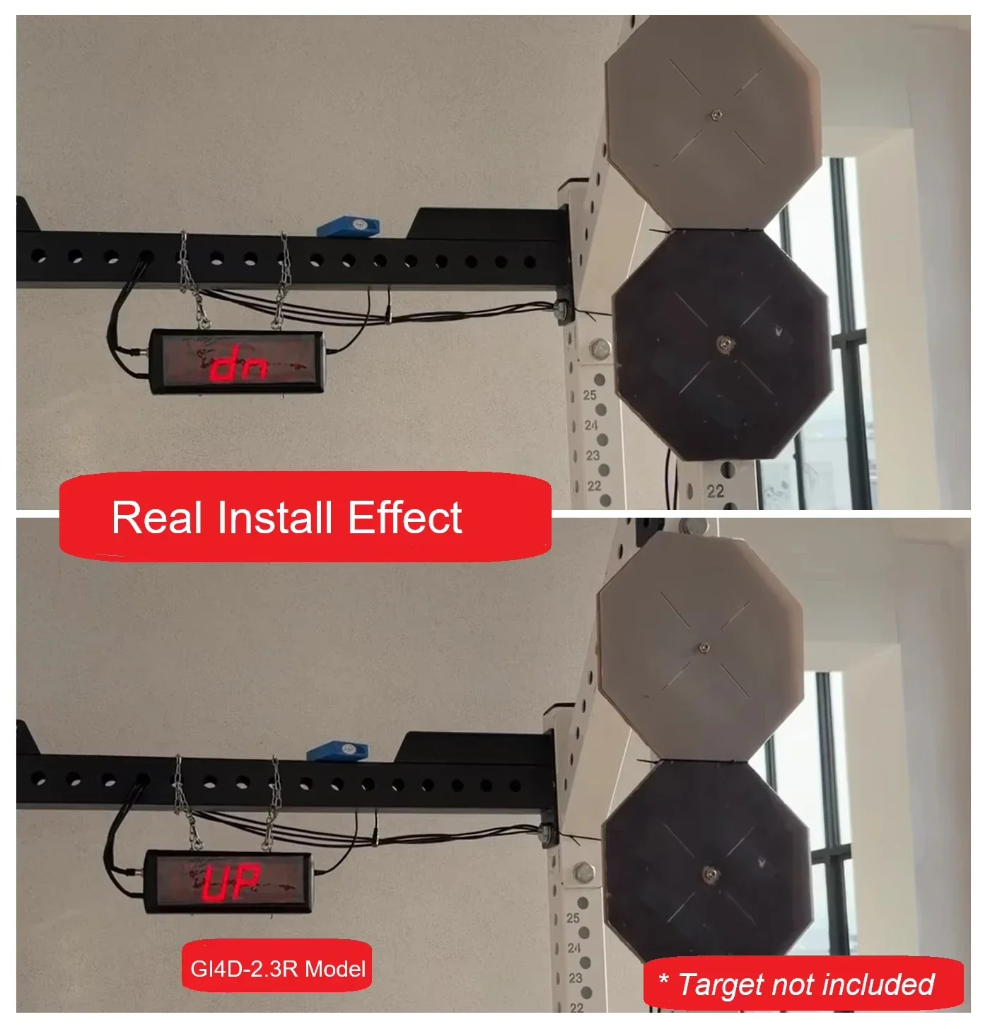 R Gym Strength Hyrox Training Wall Ball Target Sensor Counting Counter Fitness Equipment Medicine Gravity Balls Counter