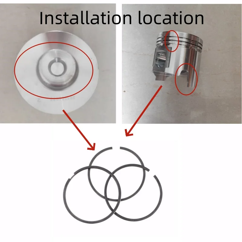 KD388 KD488 Kolbenringe Passend für Kipor Generator KDE11SS KDE13SS3 KDE16SS KDE20SS3 KD388 KD488 Kolbenringe Generatorteile