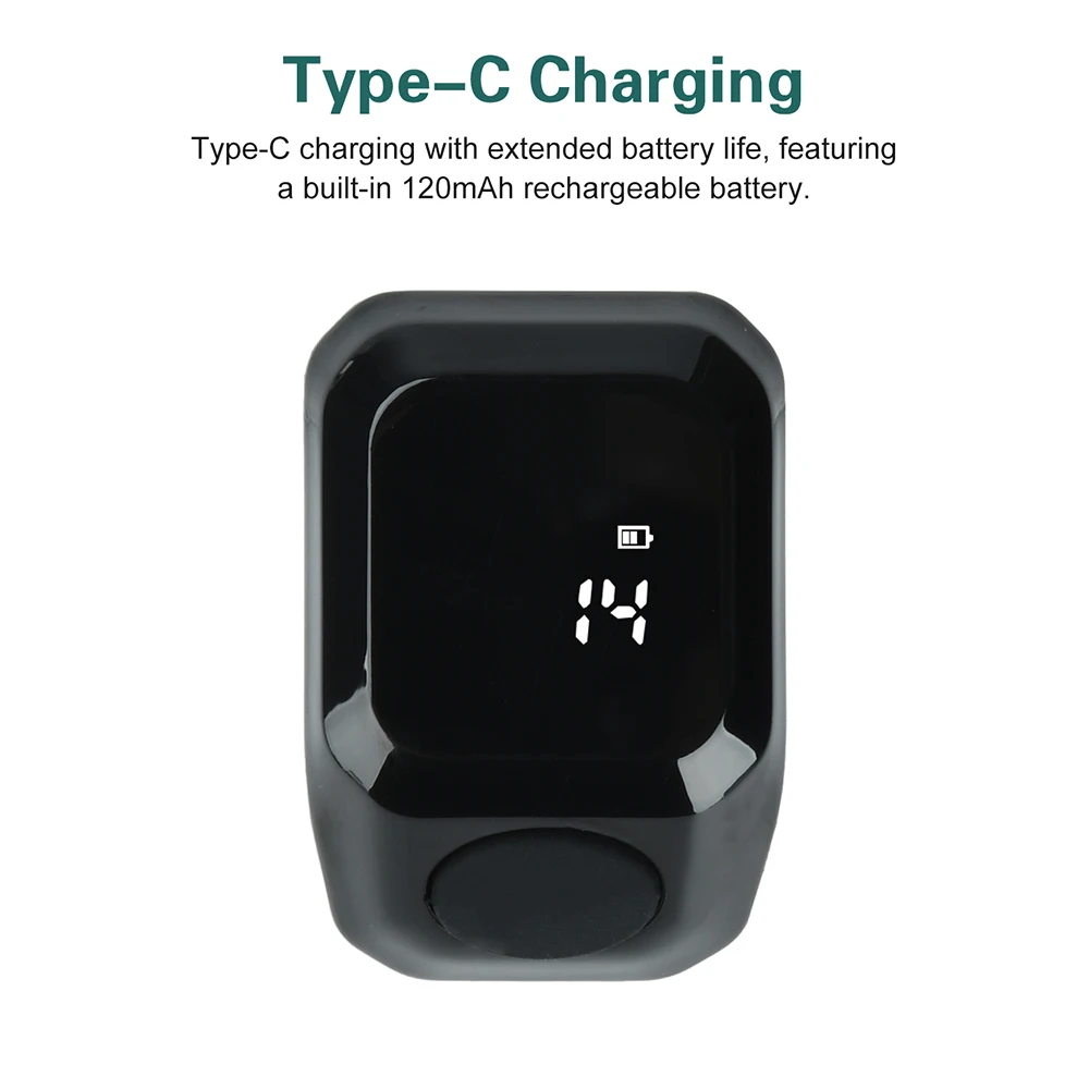 Portable Digital Display Counter Smart APP Ring Counter Bluetooth Counting Ring Time Reminder Wearable Tasbih Zikr Ring Misbah image 3