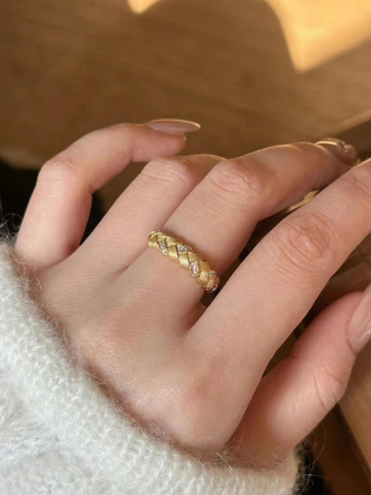 Eleganter Vintage-Zirkonring aus 925er Sterlingsilber für Damen, Verlobung, Hochzeit, Jahrestag, luxuriöser, hochwertiger edler Schmuck – Detail 3