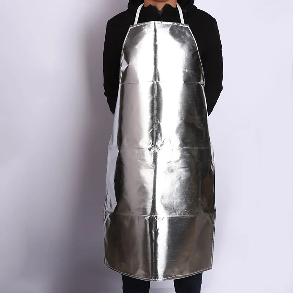 

Fireproof Thermal Insulation Apron High Temp Resistance Aluminum Foil Anti Scald Protection Workshop Uniform Oil Resistance
