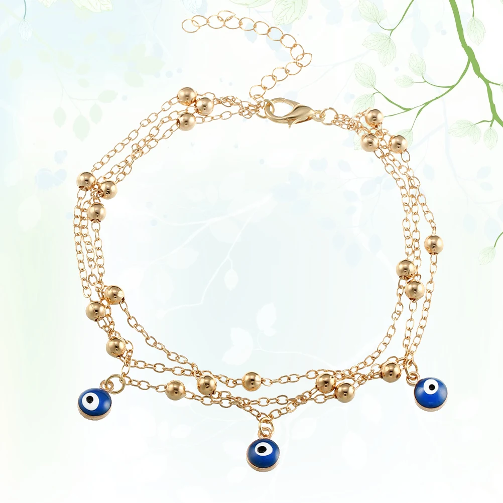 

Eye Pendant Ankle Chain Dangle Anklet Bracelet Bead for Women European and American