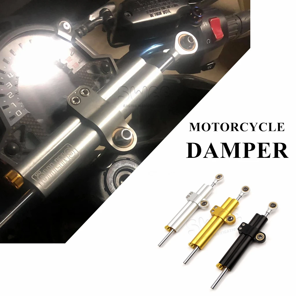 Motorcycle modification accessories universal short type damper 258mm steering stabilizer for Honda Kawasaki Yamaha