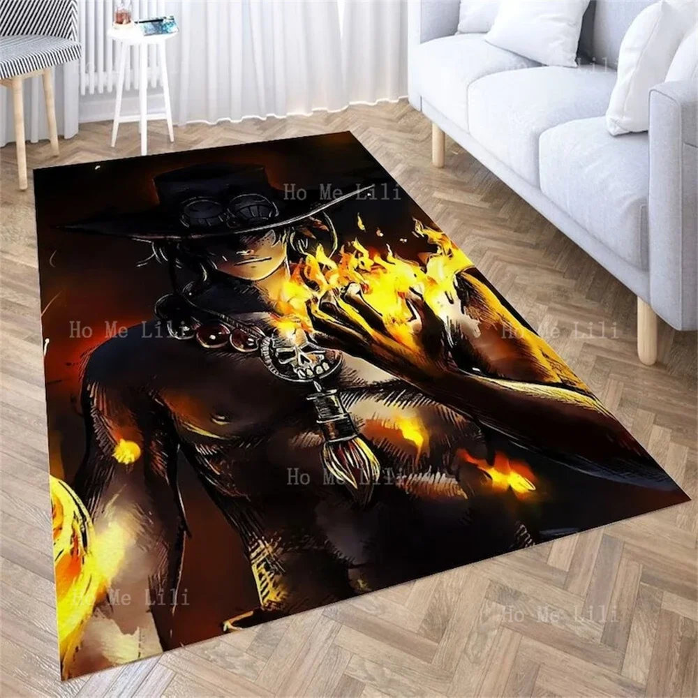 Straw Hat Anime Rug Manga Carpet Anti-Slip Mat