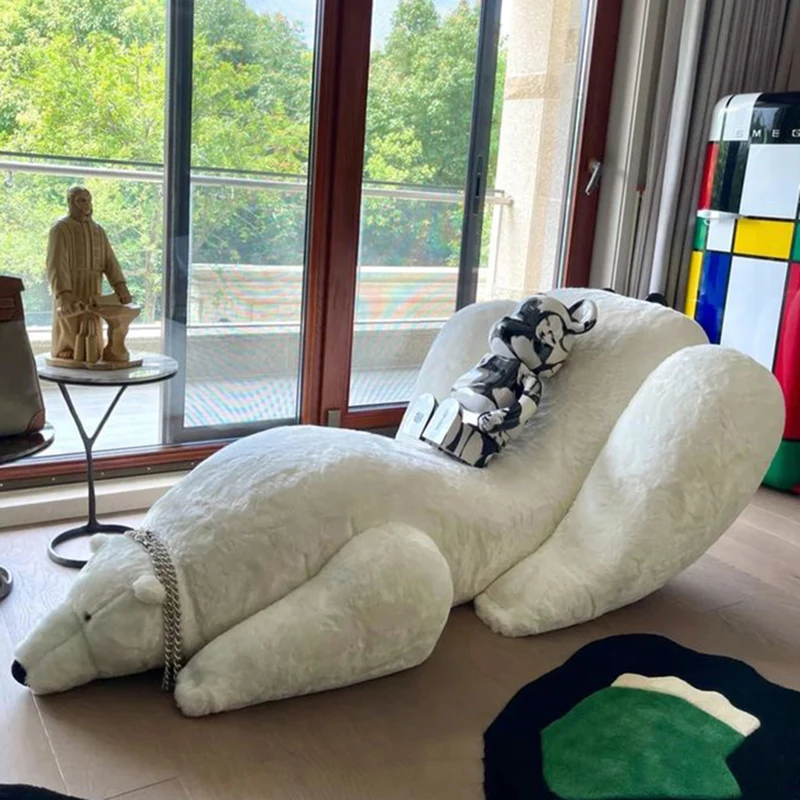 

Sofa chair Hug bear Lazy recliner Bear art lounge chair
