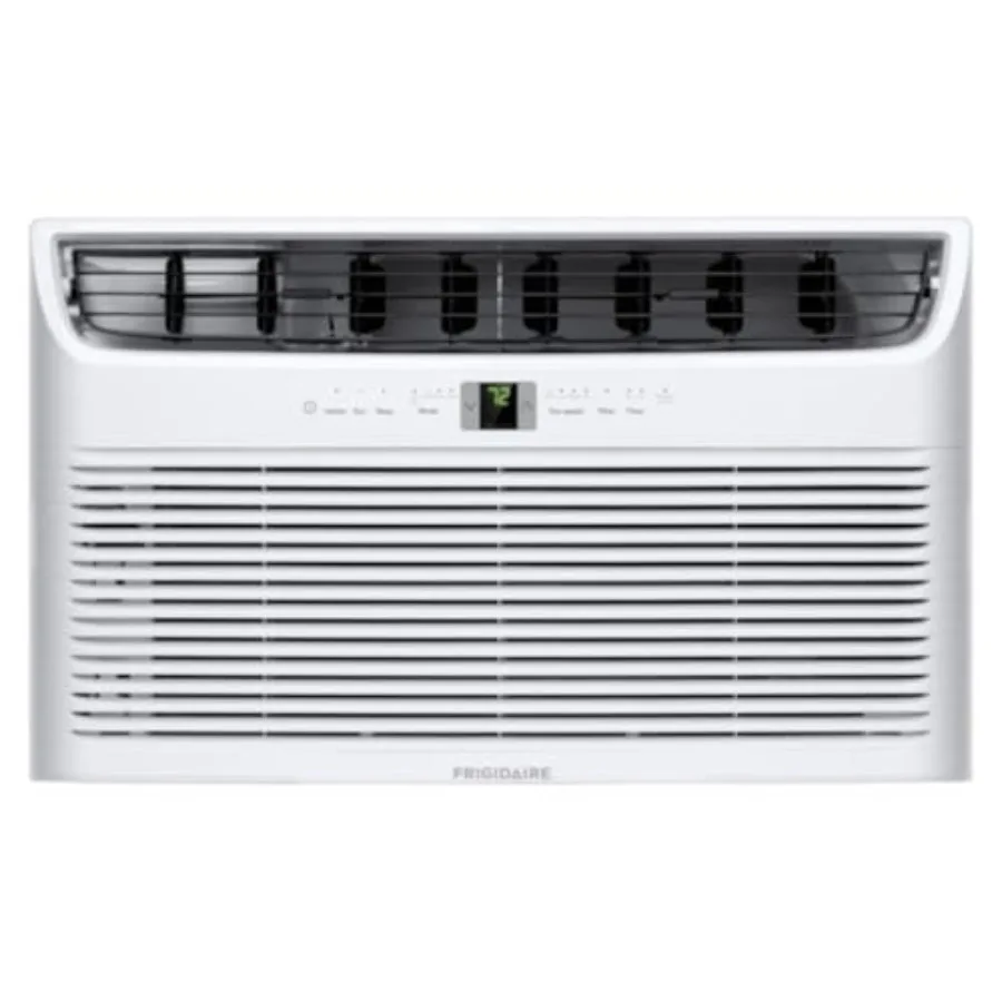

Built-In Wall Air Conditioner for Room Cooling, 12000 BTU, White, with Air Ionizer, Washable Filter and Remote Control