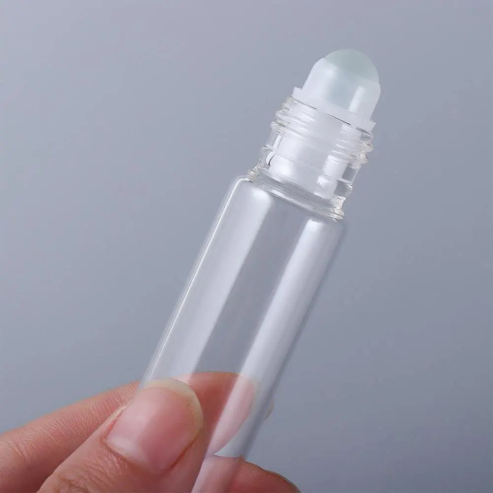 With Roll On Eye Cream With Glass Ball Cosmetic Empty Clear Bottles Rollerball Bottle Glass Roller Bottles Refillable Container