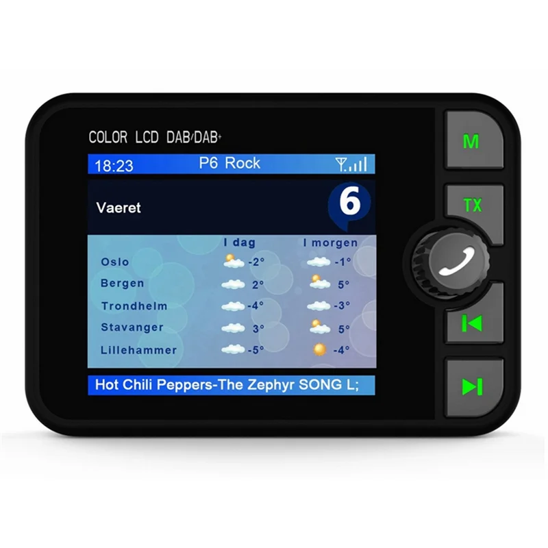 

Digital Car DAB/DAB+ Radio Adapter With 2.4" LCD, Bluetooth Compatible FM Transmitter, Handsfree Calling For Cars