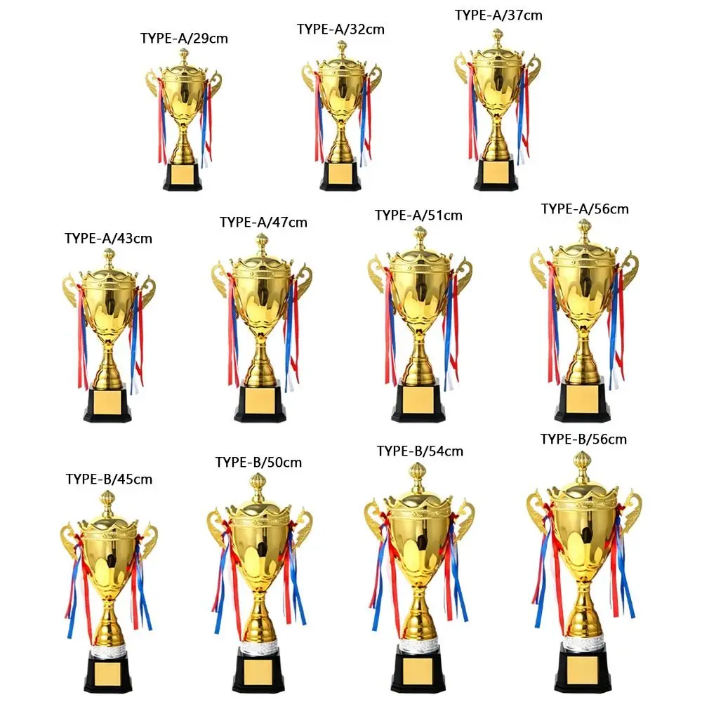 

Multi-size Multi-size Gold Trophy Large Size With Lid Champion Trophy Metal Cup Customizable Winner Award Trophy Craft Souvenirs
