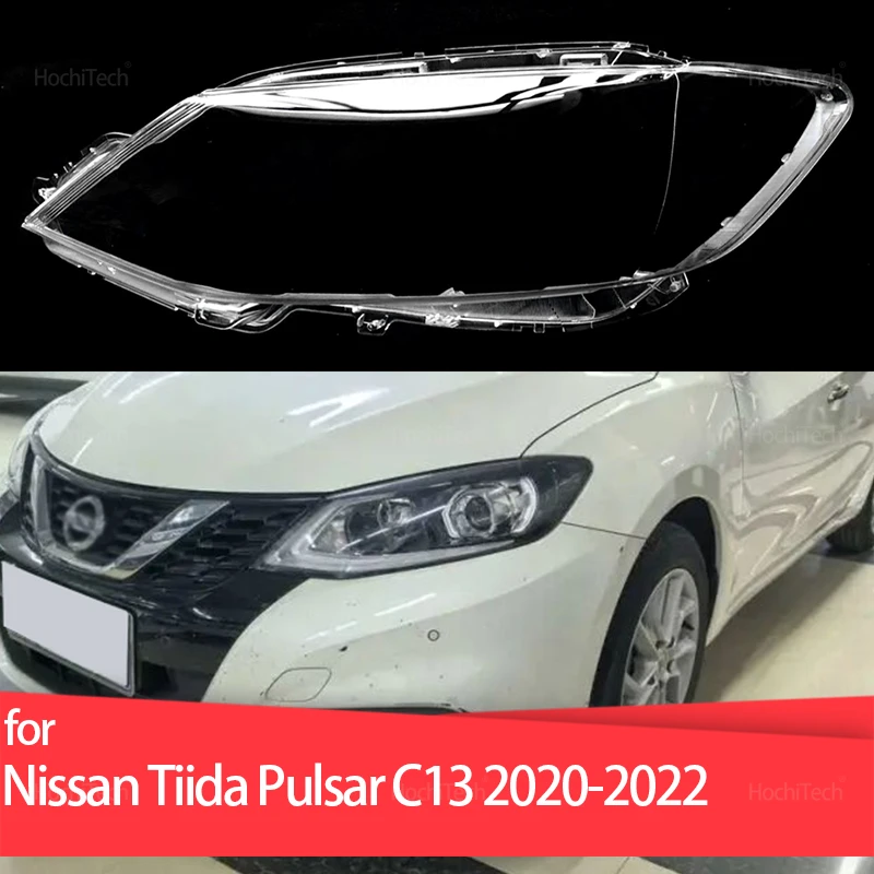 

Для Nissan Tiida Pulsar C13 2020 2021 2022, крышка фары, автомобильная фара, линза, стекло, замена переднего абажура, авто корпус