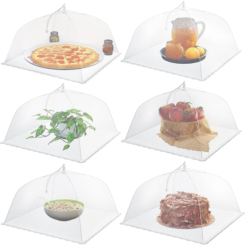 

Newest Foldable Food Mesh Cover Breathable Insect Proof Umbrella Tent for Protecting Dishes Suitable for BBQ Picnics Kitchen
