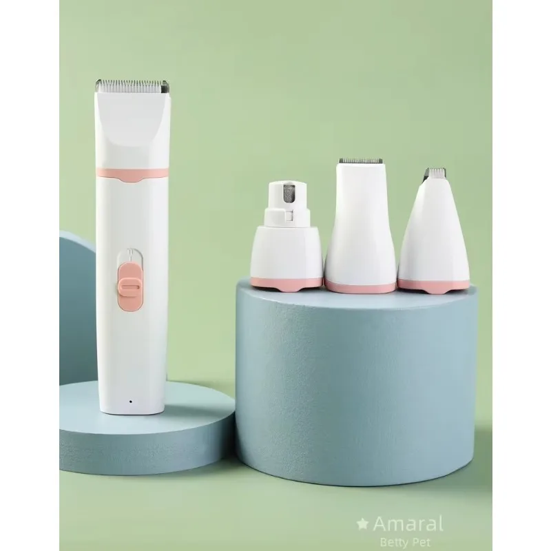 

Pet Shaving Set 3-in-1 Multifunctional cat and Dog Hair Clipper with Replaceable Body Hair Shaving and Foot Hair Trimmer