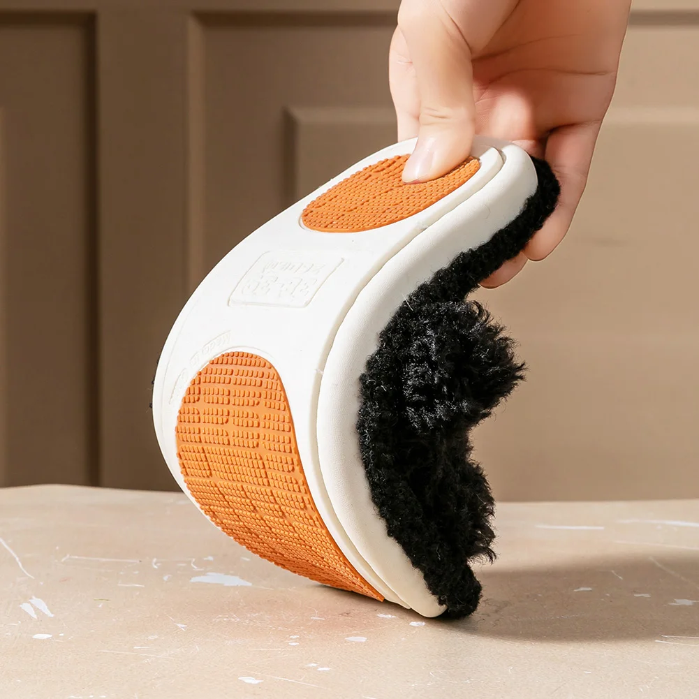 شباشب غامضة للنساء غير قابلة للانزلاق نعل TPR من إسفنج الذاكرة قابلة للتنفس أحذية داخلية شتوية مريحة للمنزل الفاخر