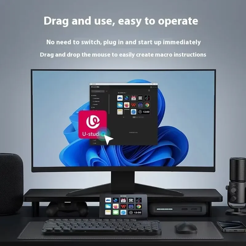 Ulanzi D200 Stream Deck Keyboard Custom Production Console Studio Controller For Gaming Live Broadcast Content Creation Youtube