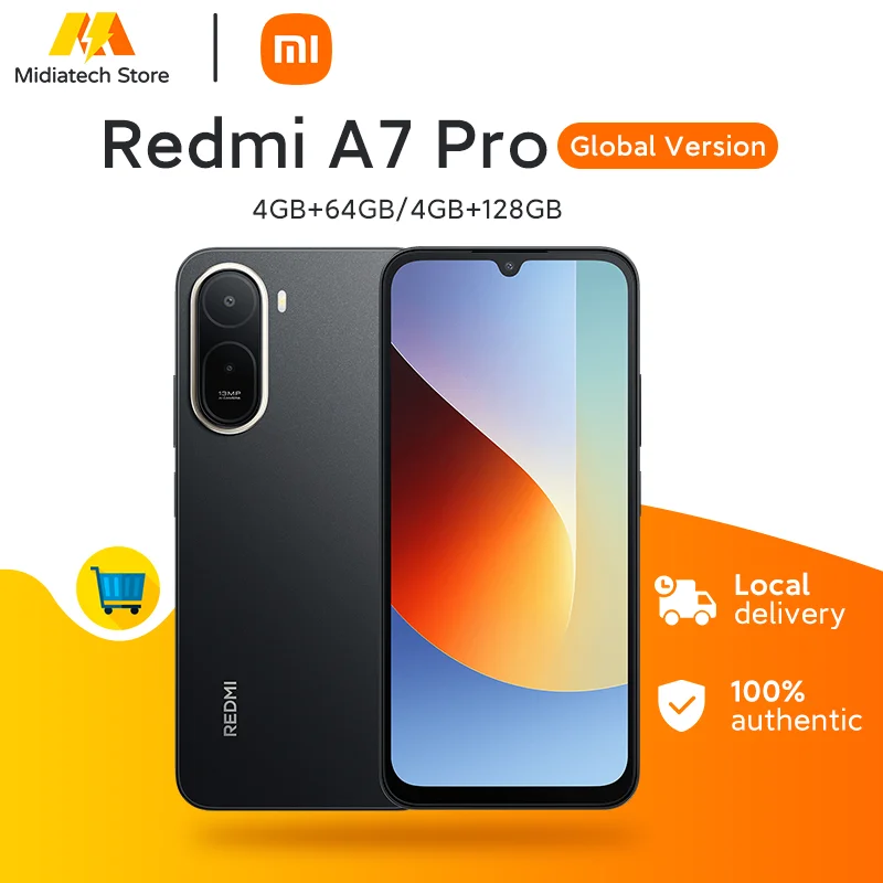 Versión Global Xiaomi Redmi A7 Pro Smartphone Batería de 6000mAh Xiaomi HyperOS Pantalla de 6.9″ 120Hz Cámara de 13MP Teléfono Móvil Xiaomi