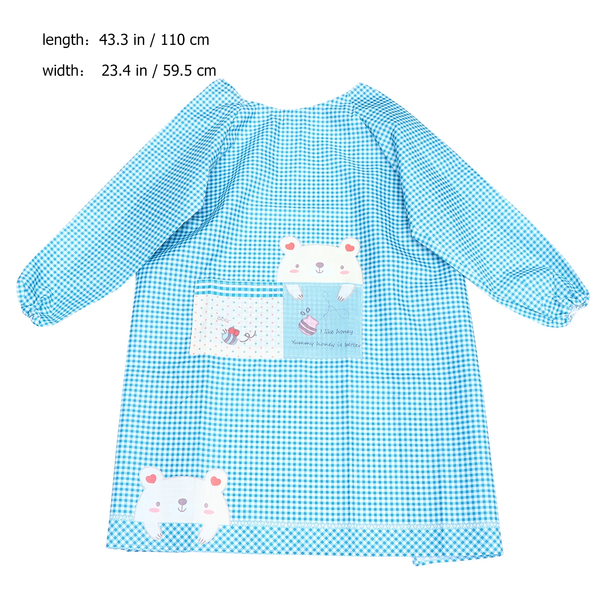 

Oil-proof Kitchen Apron Beautiful Aldult Easy to Clean Long Sleeve Home Resistance
