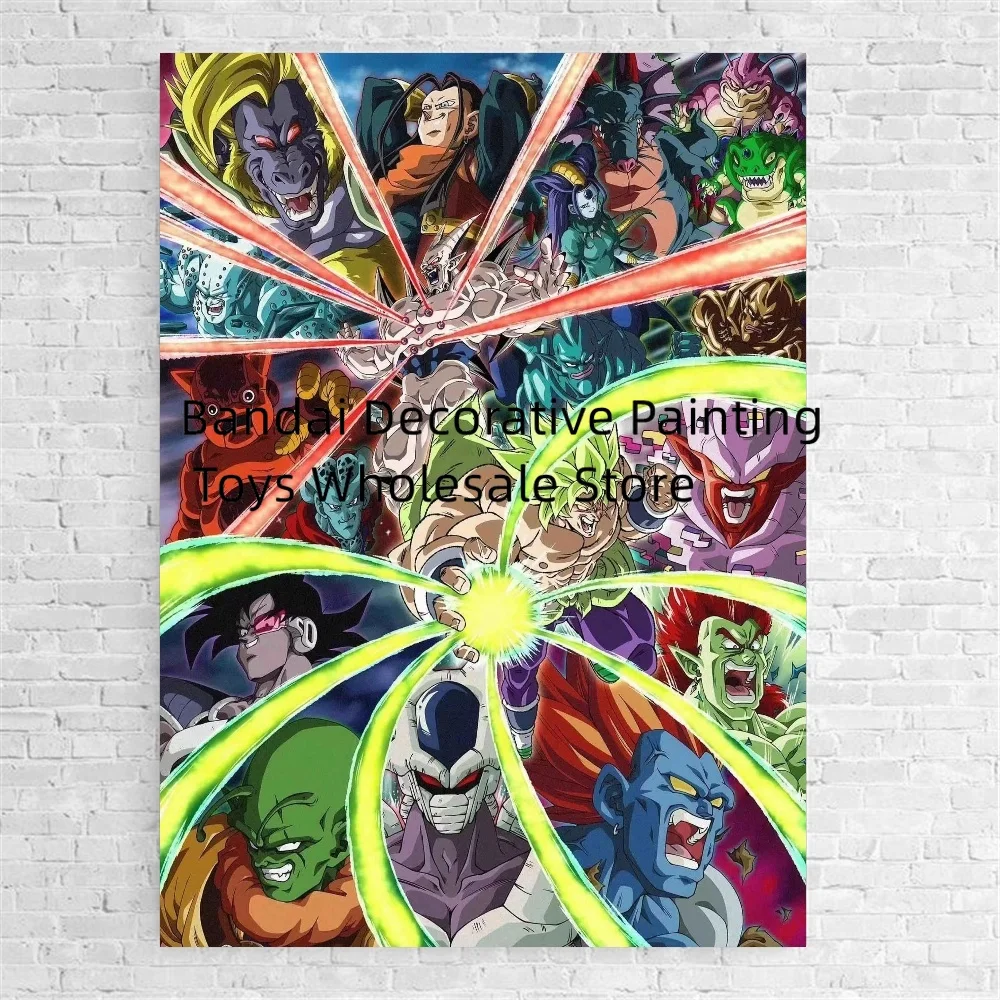 Bandai Boy Gift Anime Poster Classic Picture Dragon Ball Canvas Painting No Frame Home Decor for Living Home Art Room Decor