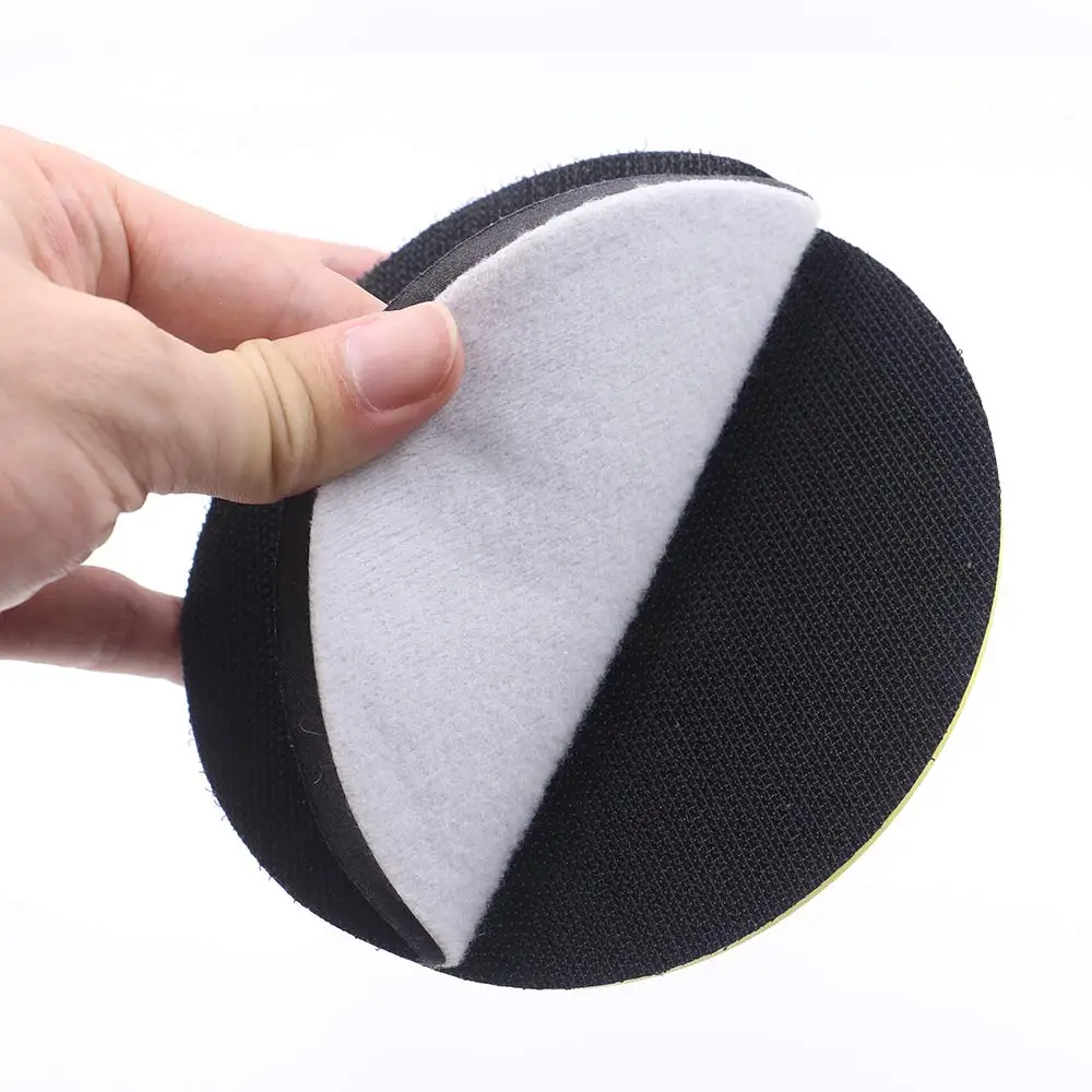 5PCS 5 Inch 125mm Kein Loch Interface Pad Haken und Schleife Weiche Dichte Schwamm Kissen Puffer Sichern Pad für Sander Schleif Pad
