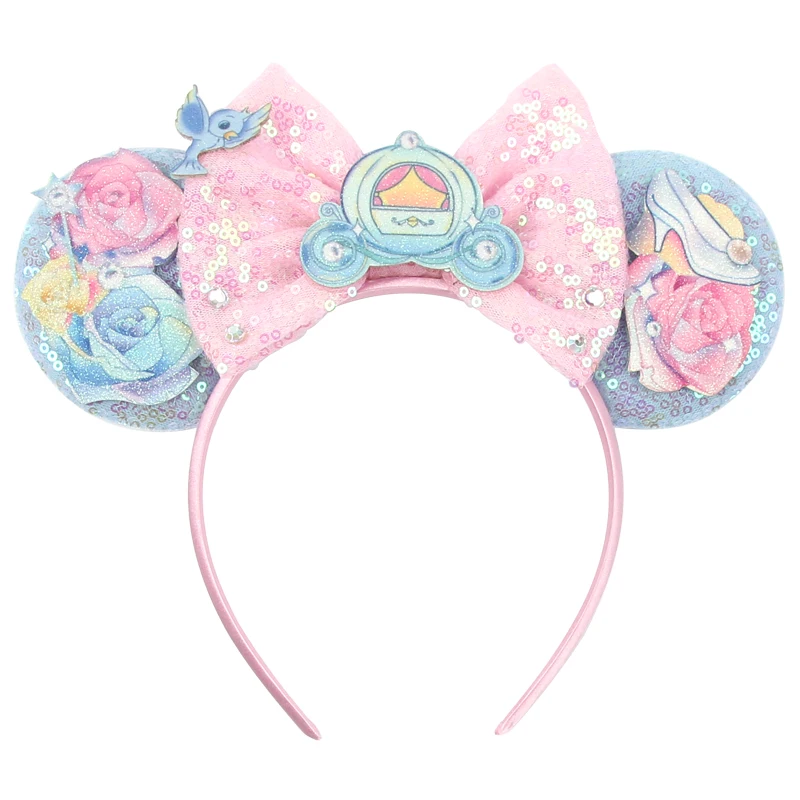 New Cute Disney Mouse Ears fascia per capelli donna paillettes 5 \