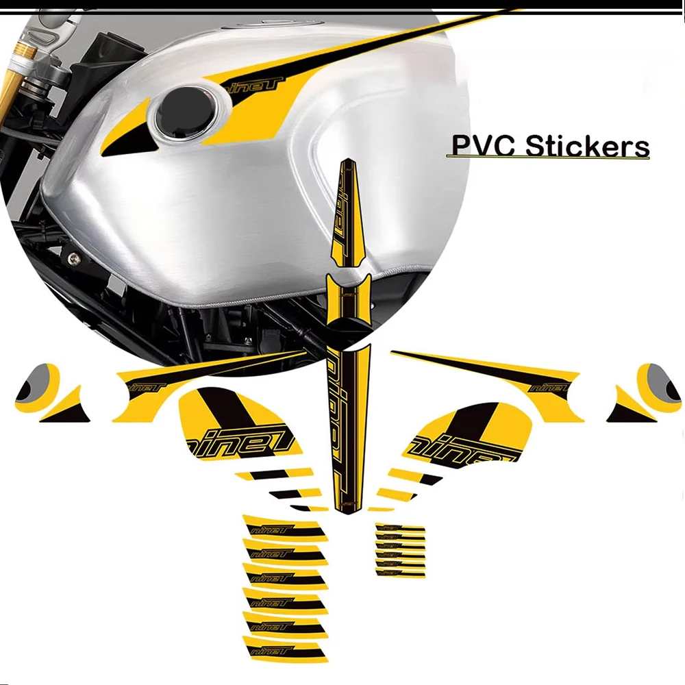 

For R NineT Nine T RnineT Motorcycle Tank Pad Grips Side Gas Fuel Oil Kit Wheel Decoration Protection Stickers Decals