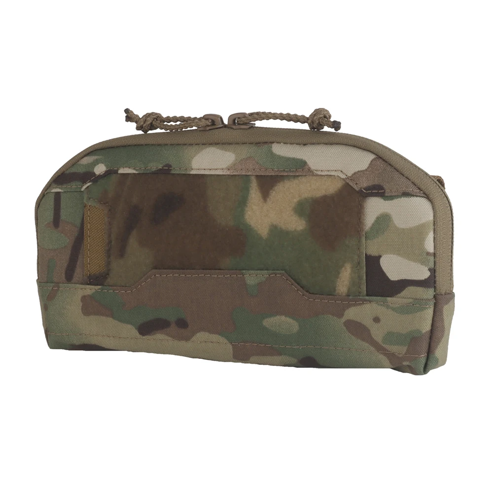 Tactical K type management bag, double-open zipper, MOLLE mounting belt, bottom drainage hole, easy to carry