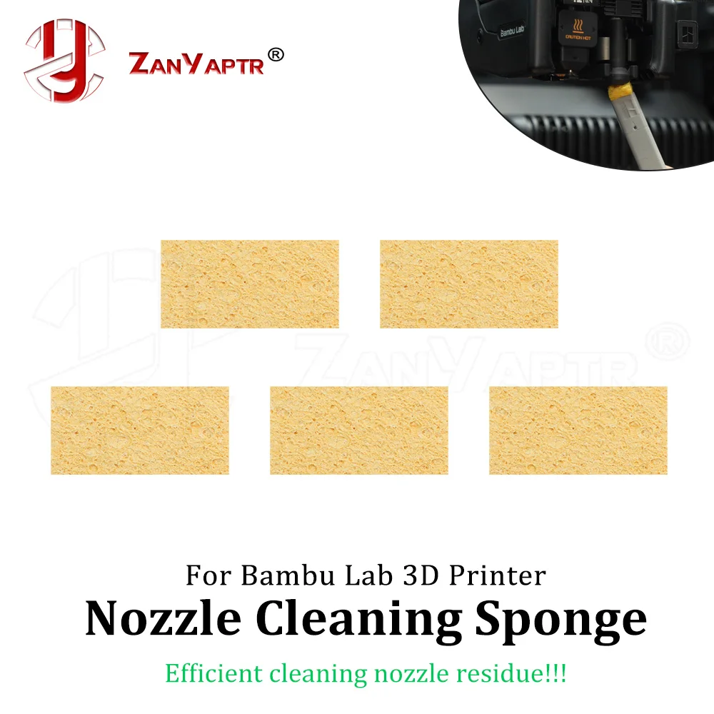 For 3D Printer Nozzle Cleaning Sponge High Temp Resistant Cleaner for Bambu Lab All Series Hot End Nozzle Maintenance Tool