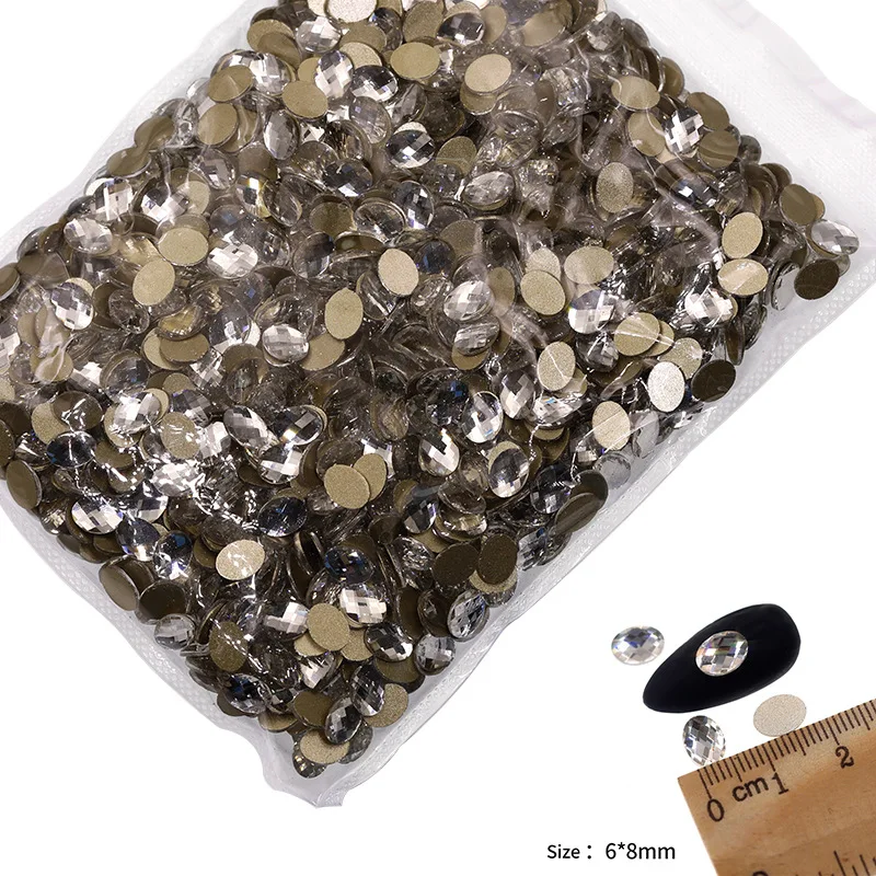 VDD P501-P540 Großhandel 1440 Stück Glas-Kristall-Strasssteine mit flacher Rückseite, Glitzersteine für Nagelkunst, DIY-Bastelarbeiten und Dekoration – Detail 33