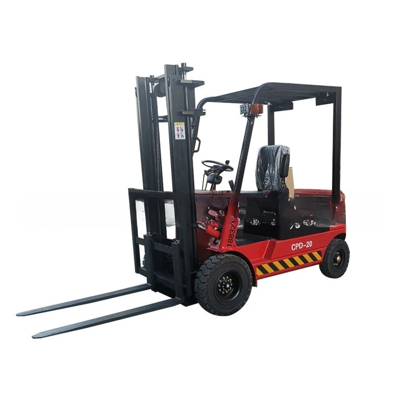 

Four-wheel electric forklift, ride-on electric stacker, small truck, one ton 2 tons 3 tons hydraulic electric forklift