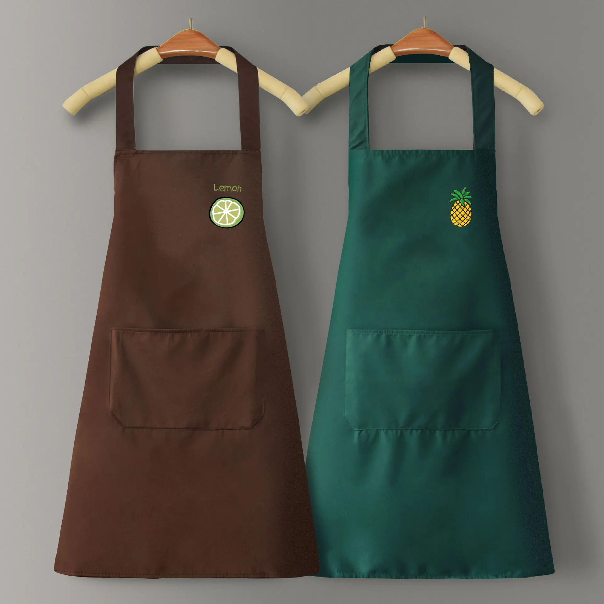 Fashion Simple Waterproof Apron Women's Restaurant Cooking Waist Sleeveless Summer Men's Work Clothes