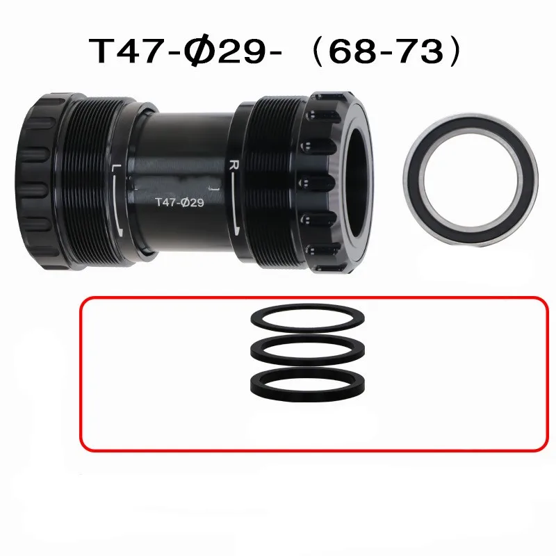 T47 Threaded Bottom Bracket Offering Reduced Wobble and Quieter Operation Through Advanced Bearing and Housing Design