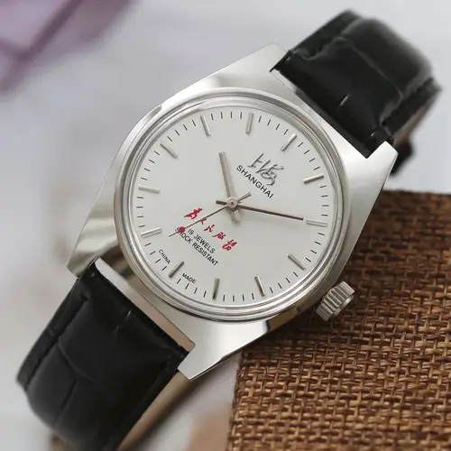 Reloj Shanghai de 36mm para hombre, Retro, 7120, movimiento mecánico Manual, relojes de pulsera mecánicos minimalistas de negocios, envío directo