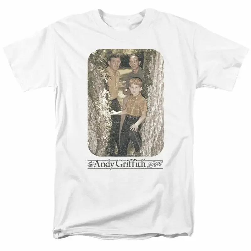 Andy Griffith Show Tree Photo T Shirt Mens Licensed Classic TV Mayberry White