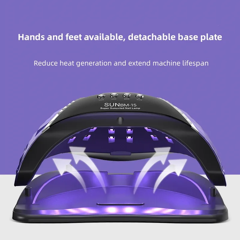 66LEDs Powerful Nail Dryer UV LED Nail Lamp For Curing Gel Nail Polish With Motion Sensing Manicure Pedicure Salon Tool