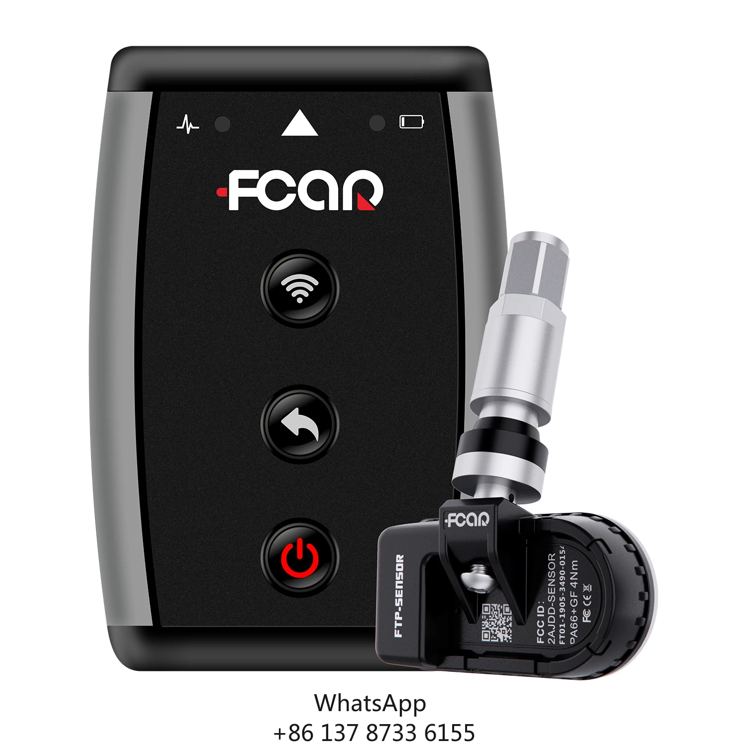 

Fcar FTP-100 TPMS Tire Pressure Sensor Kit Blue-tooth Portable With 1PC Communication Box And 4PCS Sensors Smart Car Tools
