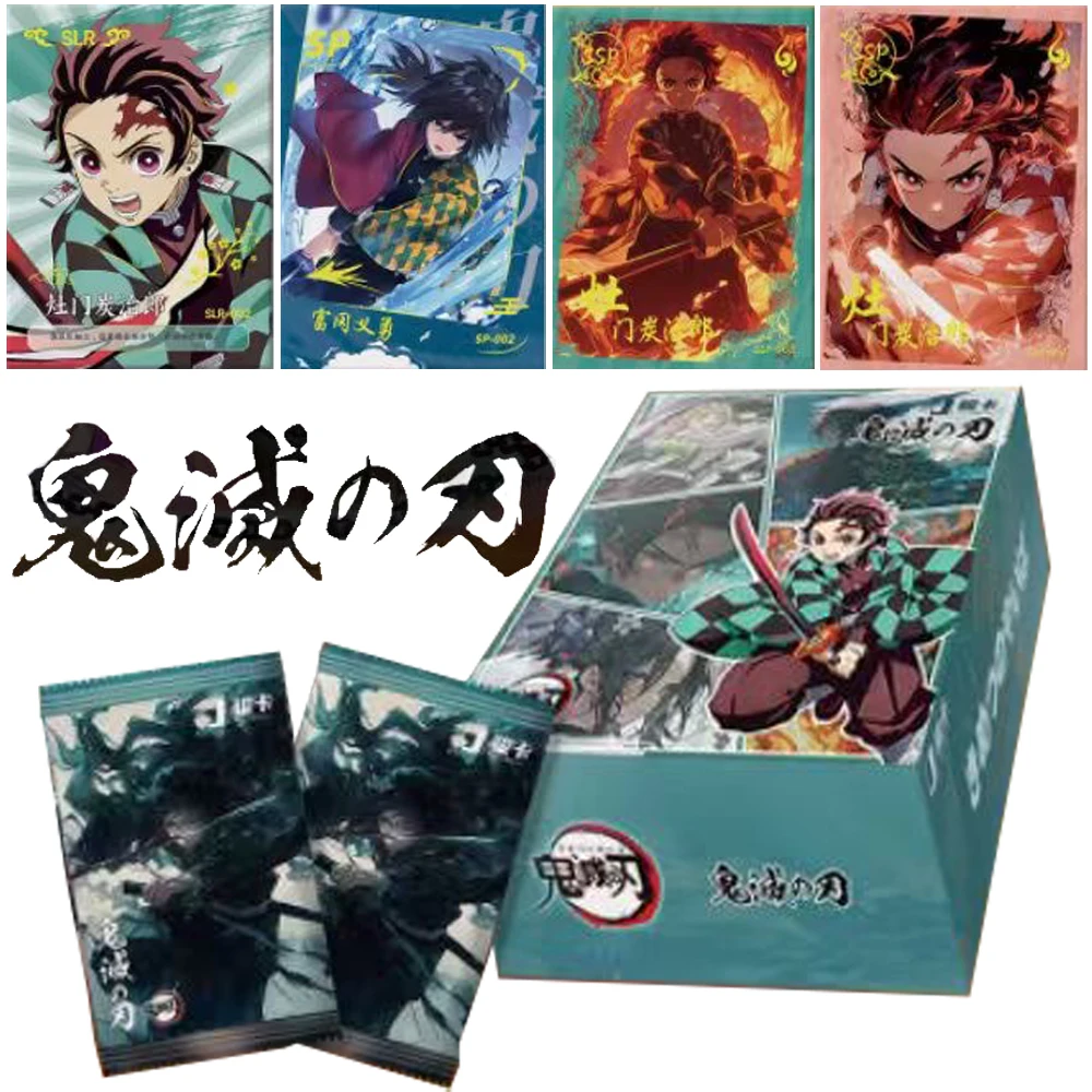 wholesale Demon Slayer Collection Card JUNKA series Nezuko Tanjirou Tcg Booster Box Anime SSR SR Rare collect Card