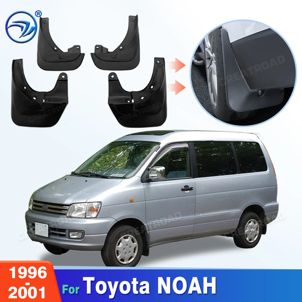 Custom Fit 4PCS Mud Flaps for Toyota NOAH 1996 1997 1998 1999 2000 2001 No Drilling Splash Guards Car Fender Accessories