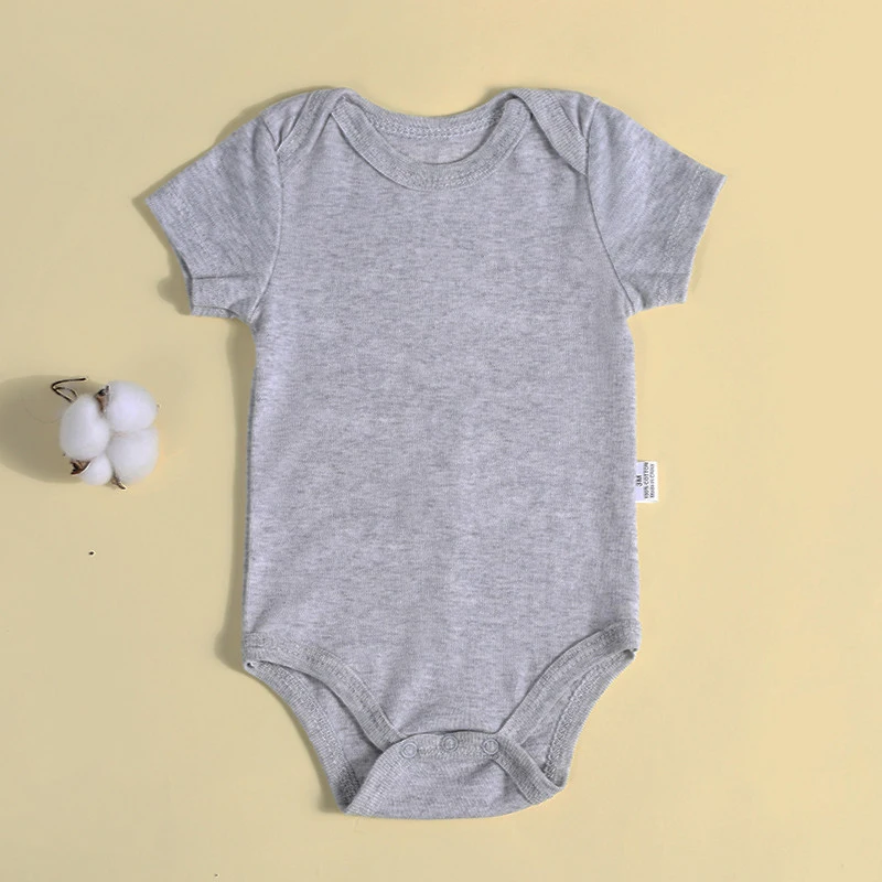 3/5/8 Pcs Baby Clothes 100% Cotton Rompers Summer Short Sleeve Baby Boys Girls Bodysuit Newborn Infant Clothing