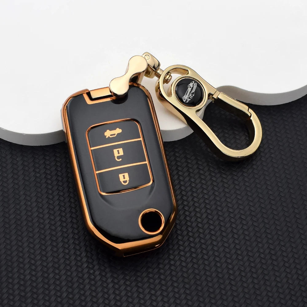

3 Button Key Case For Honda Key Fob Cover Soft TPU Remote Case for Civic CRV Accord HRV Fit Odyssey Pilot – Protective Skin